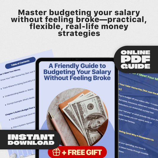 A Friendly Guide to Budgeting Your Salary Without Feeling Broke | How to Budget My Salary Digital Download