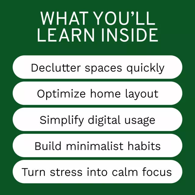 Minimalist Home Setup Guide: Digital Download eBook for Decluttering, Smart Space Planning, and Lifestyle Optimization