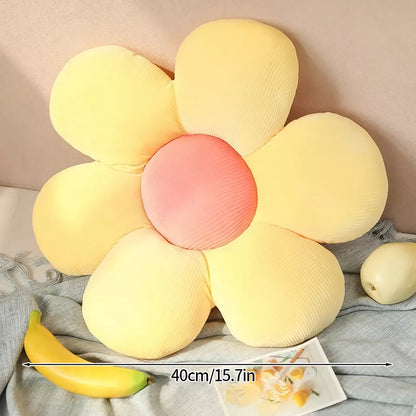 Daisy Seat Cushion Colorful Flowers Pillow Sunflower Pillow Sofa Cushion Office Flower Mat Plush Toy Thanksgiving Christmas Gift
