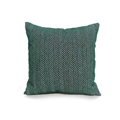 Green Abstract Striped Throw Pillow Cover 18×18 Inch – Modern Home Decor