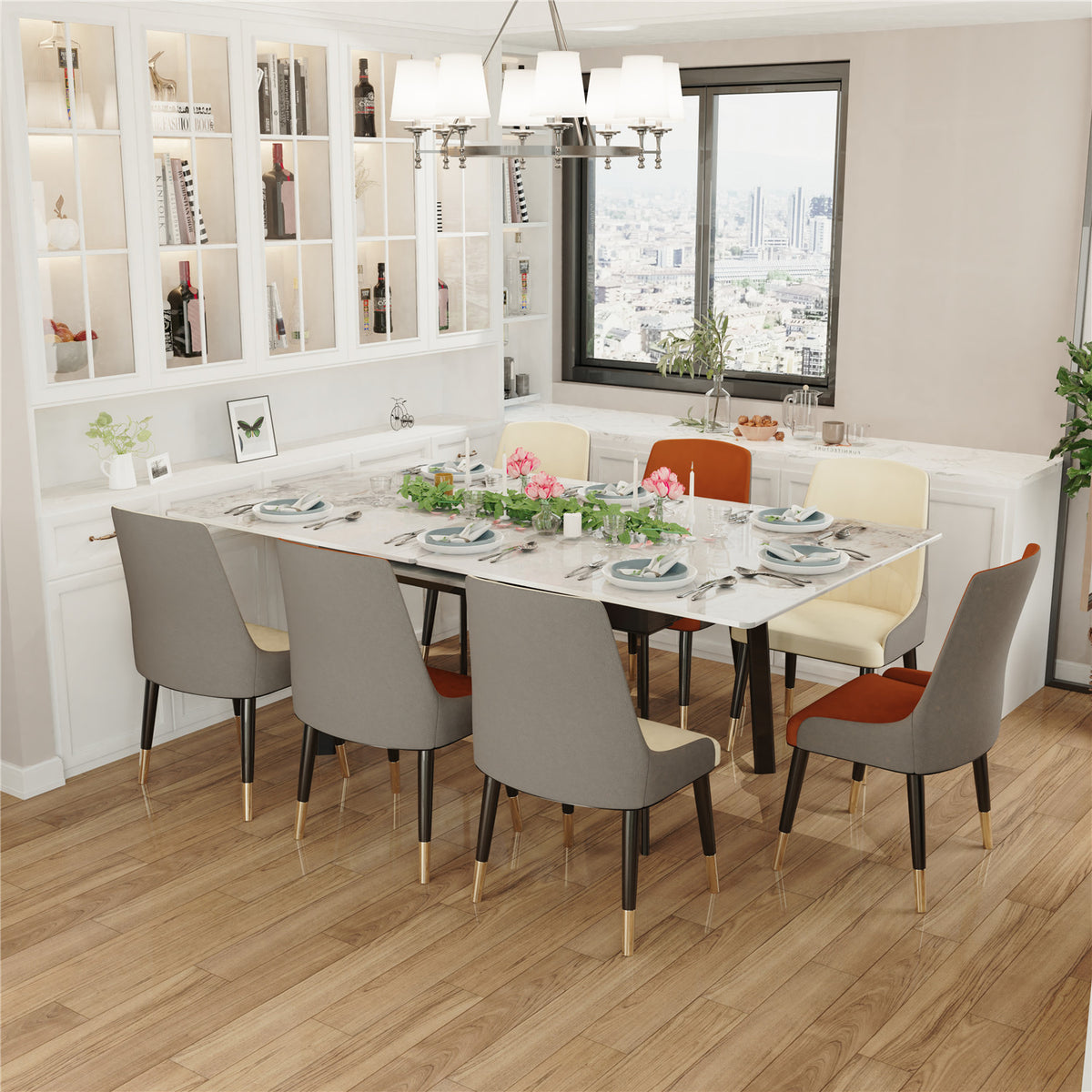 Rectangular Extendable Kitchen Dining Table - DSARD