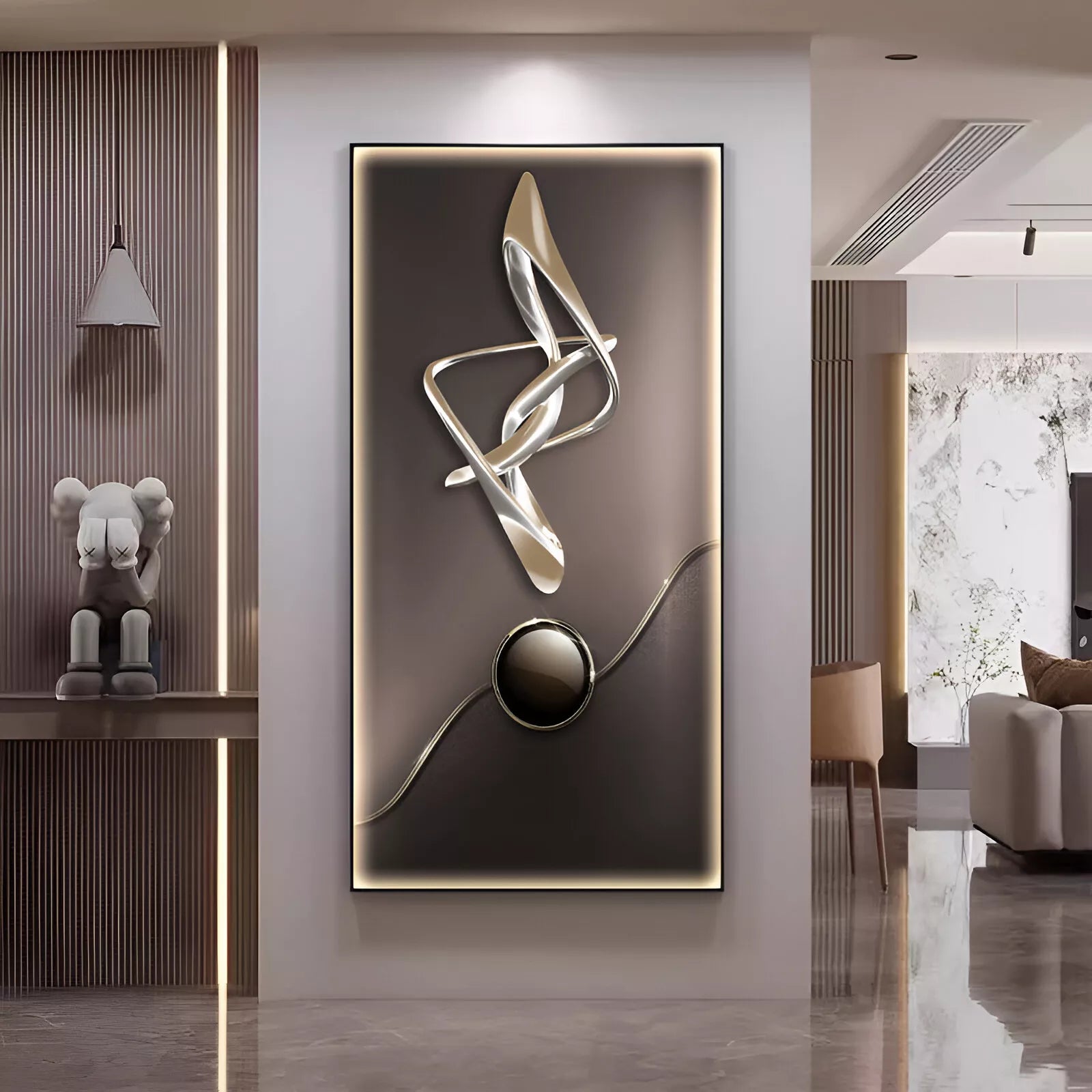 Luxury Crystal Porcelain Abstract Wall Lamp – Modern Corridor & Hallway Decor