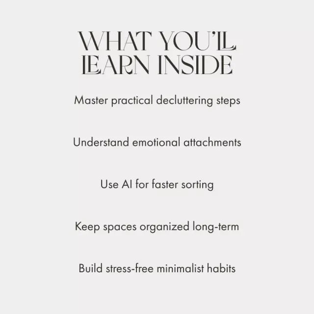 A Smart Guide to Letting Go of What You Don’t Need | Digital Decluttering Guide | Minimalist eBook on How to Get Rid of Things You Dont Need | Simplify Your Life Instantly - DSARD