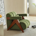 Wabi-sabi Style Sherpa Designer Sofa Chair - DSARD