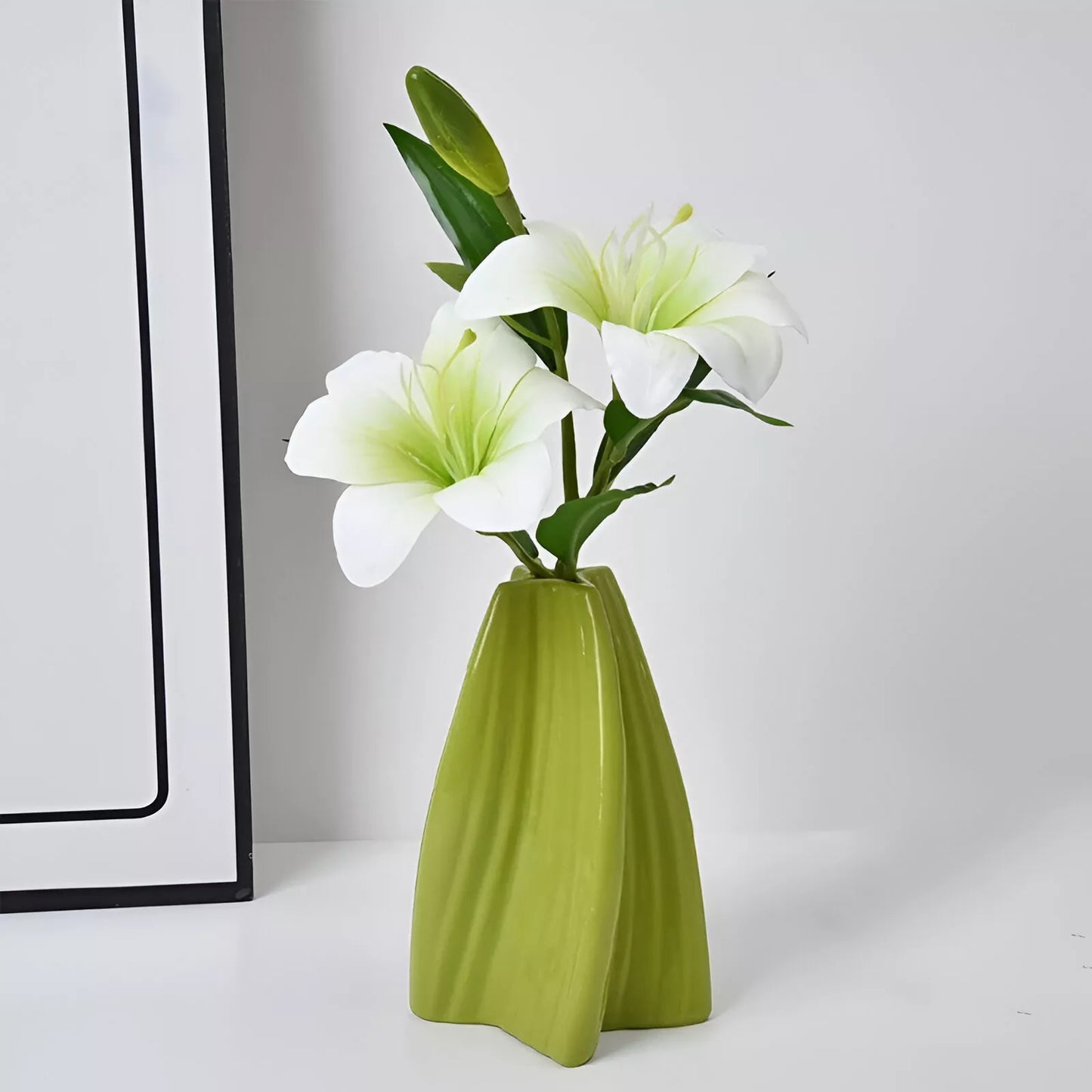 Modern Geometric Rotating Ceramic Vase