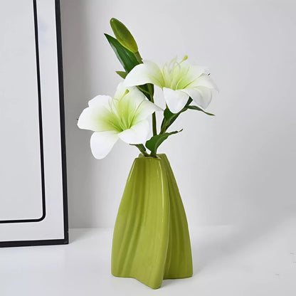Modern Geometric Rotating Ceramic Vase