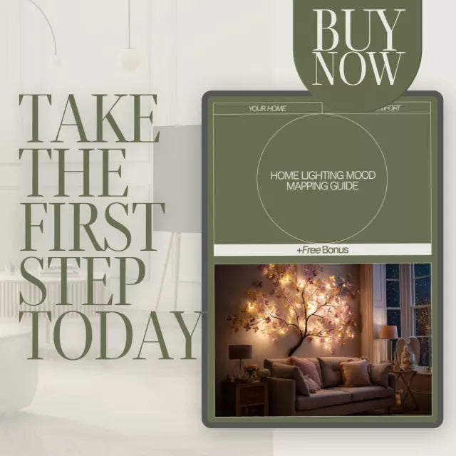 Home Lighting Mood Mapping Guide | Digital Download Checklist | Lighting Design eBook for Cozy, Warm, and Modern Home Ambiance