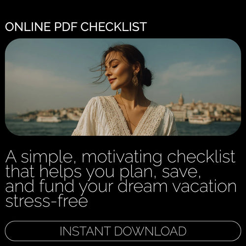 Vacation Saver Checklist | Printable Money-Saving Travel Planner | save for vacations Guide | Budget, Plan & Track Your Dream Trip