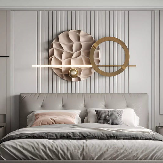 Modern Luxury Metal Wall Art – Creative Bedroom & Living Room Decor