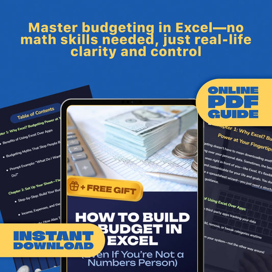 How to Build a Budget in Excel (Even If You’re Not a Numbers Person) | Easy Guide for Beginners | How to Make a Budget Excel Sheet Template