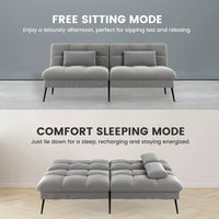 Convertible Futon Sofa Bed with 5-Position Backrest - DSARD - DSARD