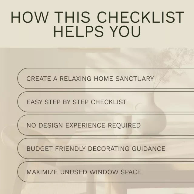 Build a Cozy Window Seat Retreat | DIY Window Seat Checklist | Cozy Nook Home Decor Digital Download | Window Seat Design Guide
