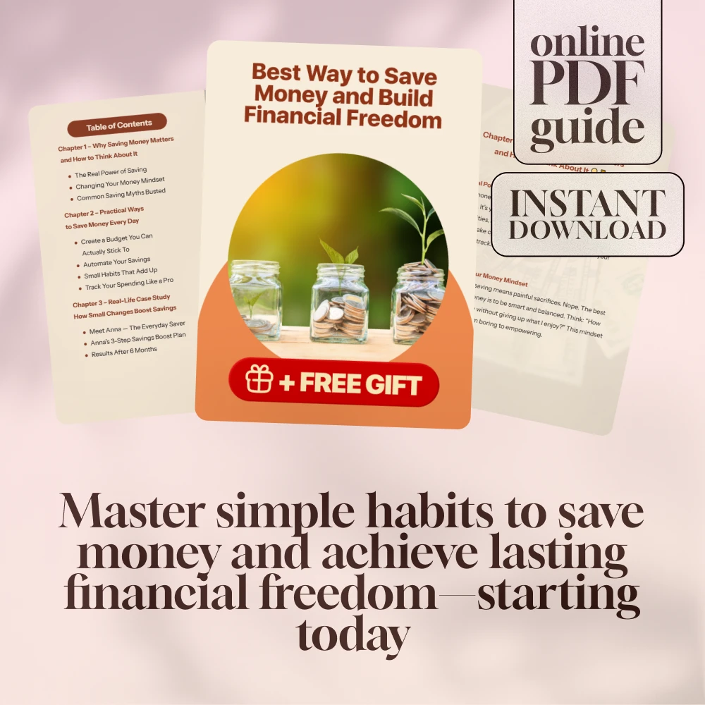 Best Way to Save Money and Build Financial Freedom | Budgeting Guide, Digital Download, Save More Spend Less eBook