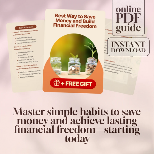 Best Way to Save Money and Build Financial Freedom | Budgeting Guide, Digital Download, Save More Spend Less eBook