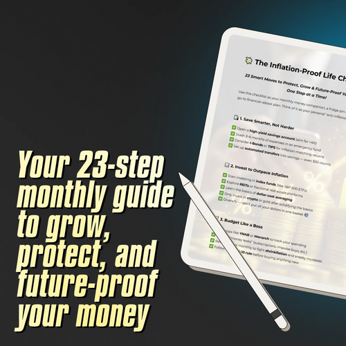The Inflation-Proof Life Checklist | How to Save Money from Inflation | Smart Money Moves Digital Download
