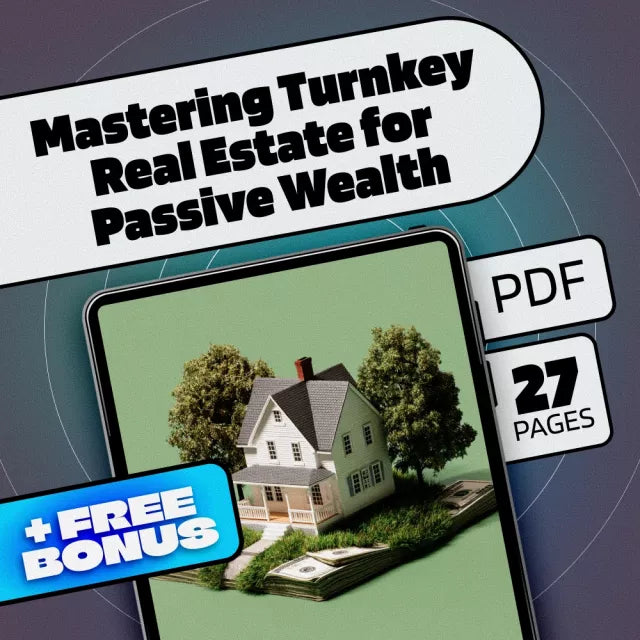 Mastering Turnkey Real Estate for Passive Wealth | eBook Guide for Turnkey Real Estate Investments | Digital Download for Passive Income Seekers - DSARD