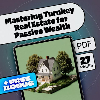 Mastering Turnkey Real Estate for Passive Wealth | eBook Guide for Turnkey Real Estate Investments | Digital Download for Passive Income Seekers - DSARD