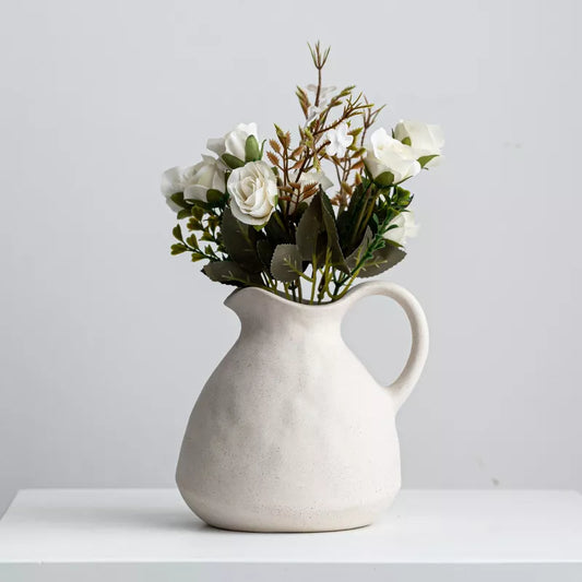 Vintage White Ceramic Vase
