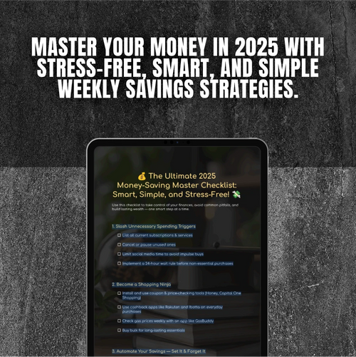 The Ultimate 2025 Money-Saving Master Checklist: Smart, Simple, and Stress-Free | How to Save Money in 2025 | Digital Download for Budgeting & Financial Planning