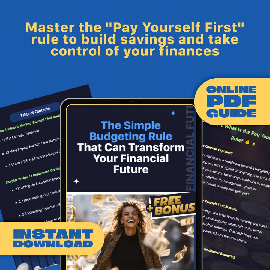 The Simple Budgeting Rule That Can Transform Your Financial Future | Pay Yourself First Budgeting Rule Guide | Digital Download PDF