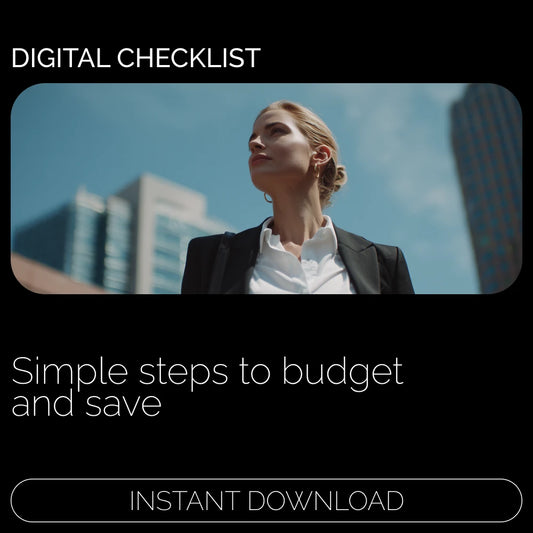 Budget Like a Boss: Your Quick-Action Checklist – How to Budget Your Money and Save | Simple Monthly Budget Planner & Savings Strategy Printable