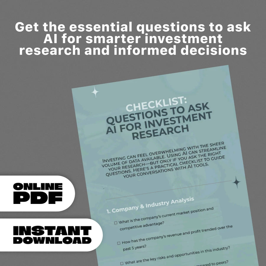 Questions to Ask AI for Investment Research Checklist – Comprehensive Guide for Smarter Investment Decisions