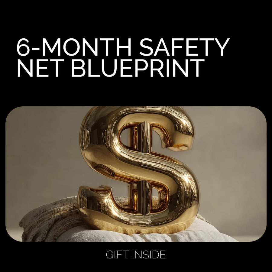 6-Month Safety Net Blueprint – Emergency Fund eBook | How to Build a 6 Month Emergency Fund | Financial Planning Guide for Stability & Security | Digital Download