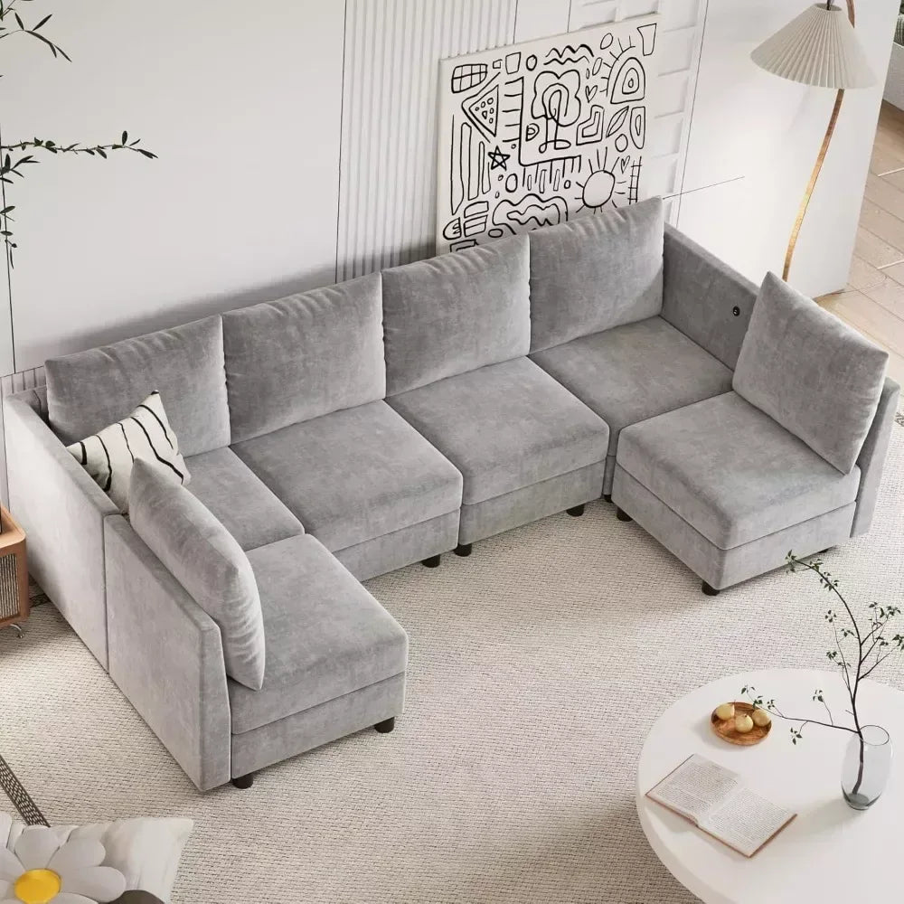 103″ Modular Convertible Sectional Sleeper Sofa with Storage - DSARD - DSARD