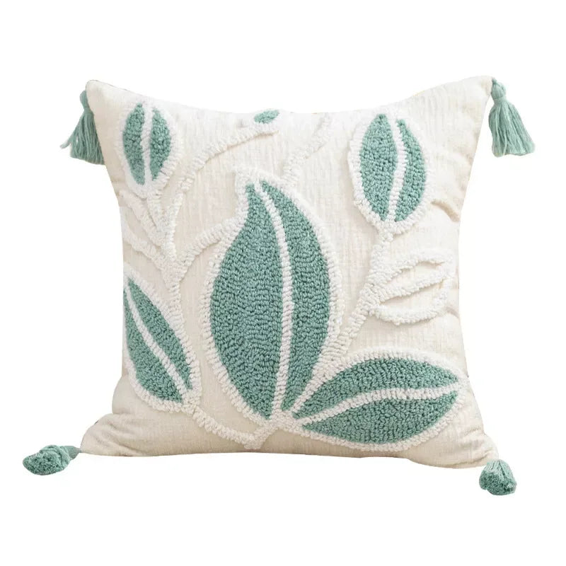 Bohemian Moroccan Leaf Velvet Pillowcase – Stylish Home Decor - DSARD