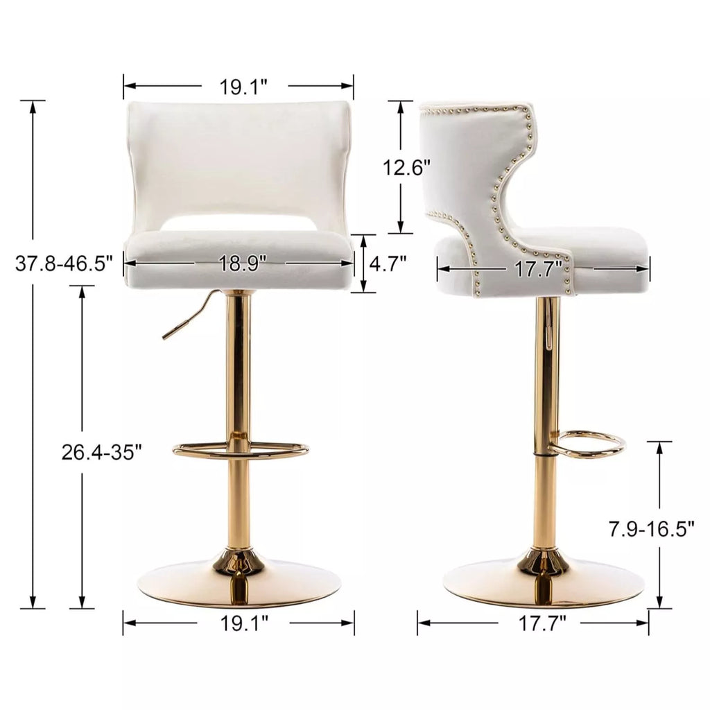 Modern Adjustable Swivel Bar Stools Set of 4 - DSARD