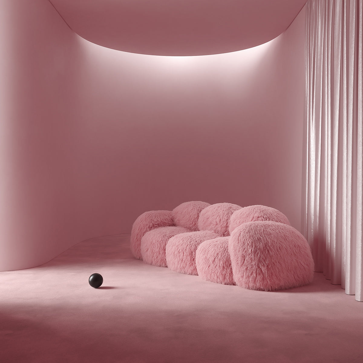 Modern Nordic Plush Sofa Chair - DSARD