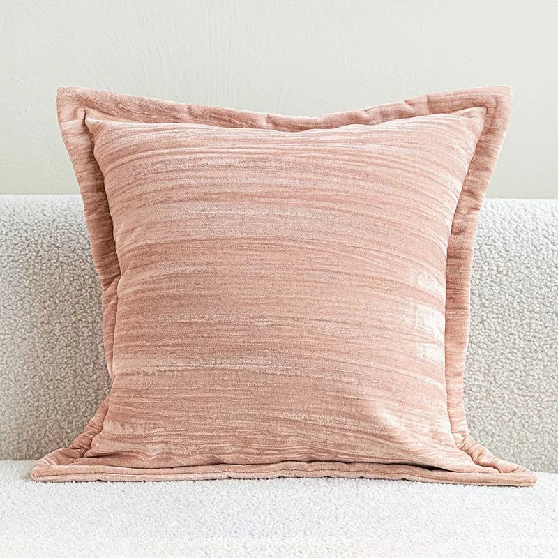 Luxury Pink & Blue Throw Pillow Covers – 12×20 / 18×18 Inch Decorative Cushion Covers