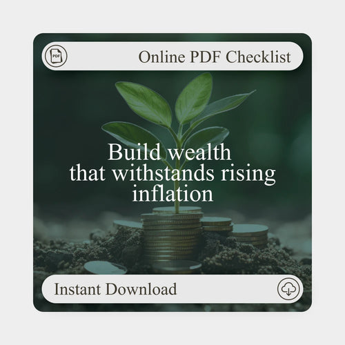 Inflation-Proof Your Wealth Checklist | Simple Guide to Inflation-Resistant Investment Options | Build a Strong Portfolio That Thrives in Any Economy | Digital Download