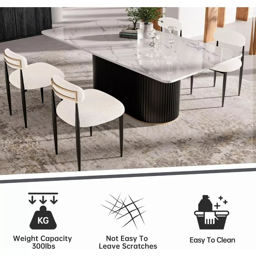 71″ Modern Faux Marble Dining Table - DSARD - DSARD