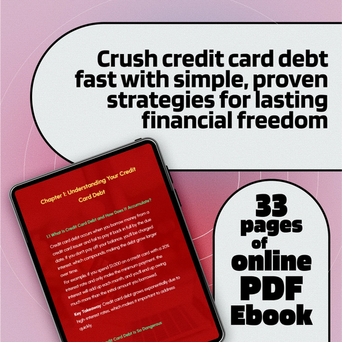 A Practical Guide to Crushing Credit Card Debt | How Do I Get Out of Credit Card Debt eBook | Debt Repayment Strategies & Budgeting Tips