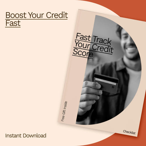 Fast Track Your Credit Score – Printable Credit Repair Checklist for Beginners | How to Improve Your Credit Score Fast | Instant Download