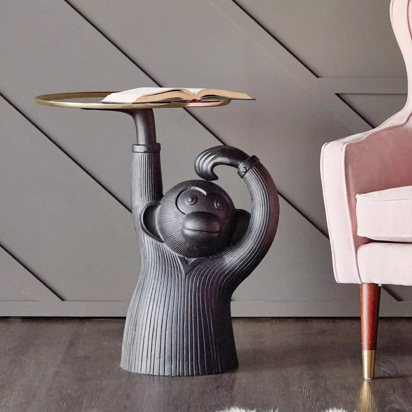 DSARD Luxury Modern Monkey Tray Coffee Table Sculpture - DSARD