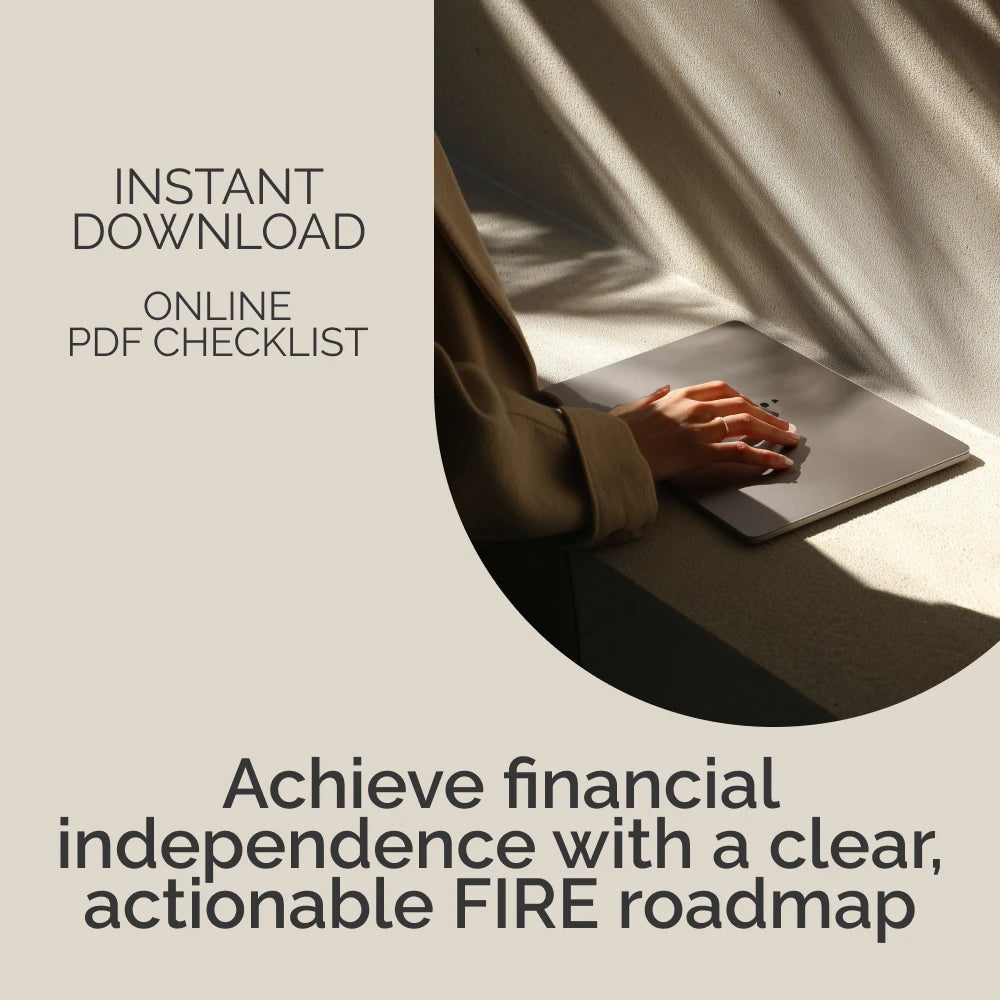 Your Ultimate FIRE Checklist | Financial Independence Guide, Early Retirement Planner, FIRE Number Workbook, Intentional Spending & Investing Strategy Digital Download