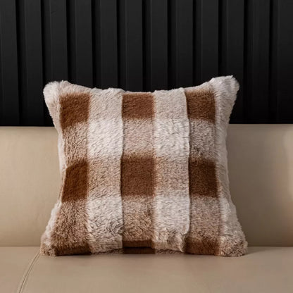 Velvet Plush Pillow Cushion Cover 18x18in Double-Sided Soft Throw Pillowcase