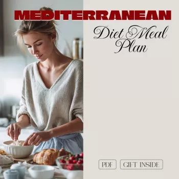 Mediterranean Diet Meal Plan Checklist for Women | Printable Healthy Eating Guide & Weekly Planner