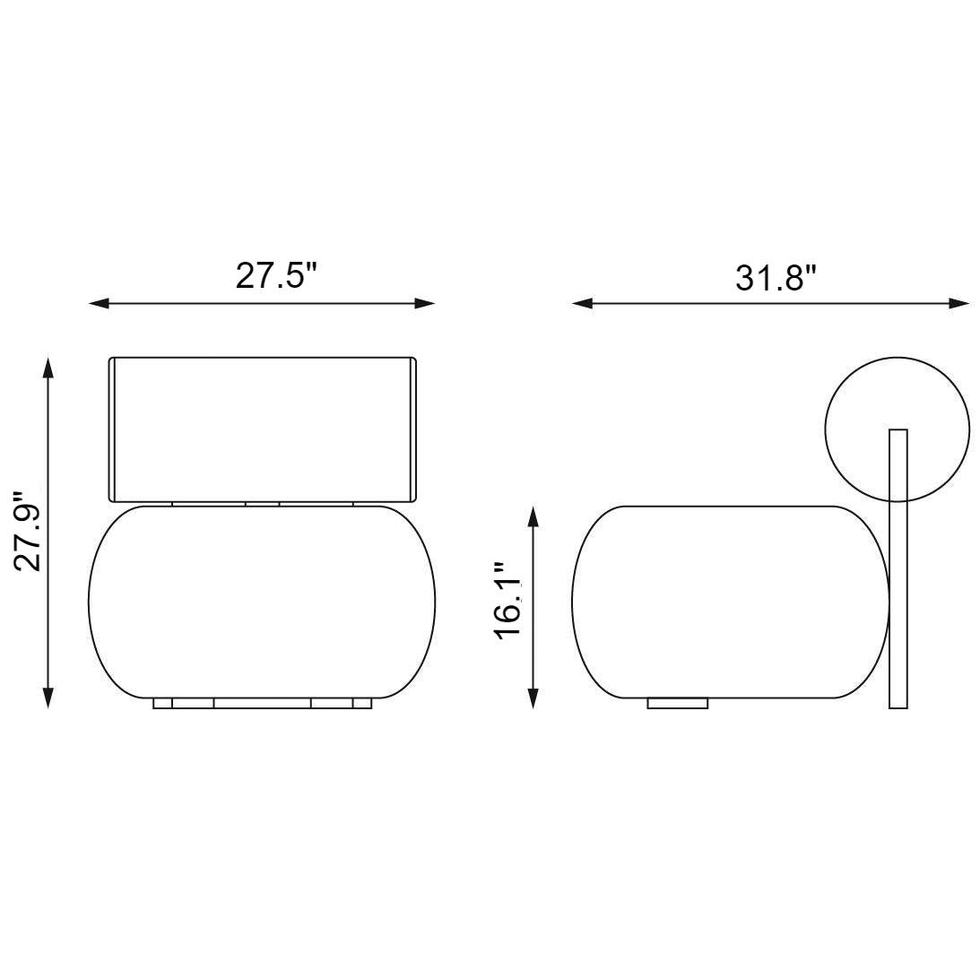 Modern Chic Cream Single Sofa Chair - DSARD