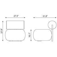 Modern Chic Cream Single Sofa Chair - DSARD