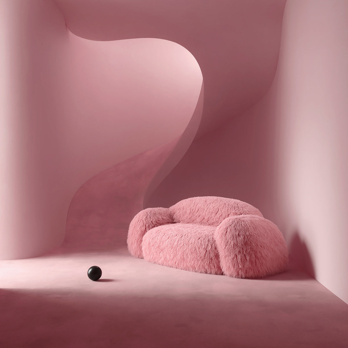 Modern Nordic Plush Sofa Chair - DSARD