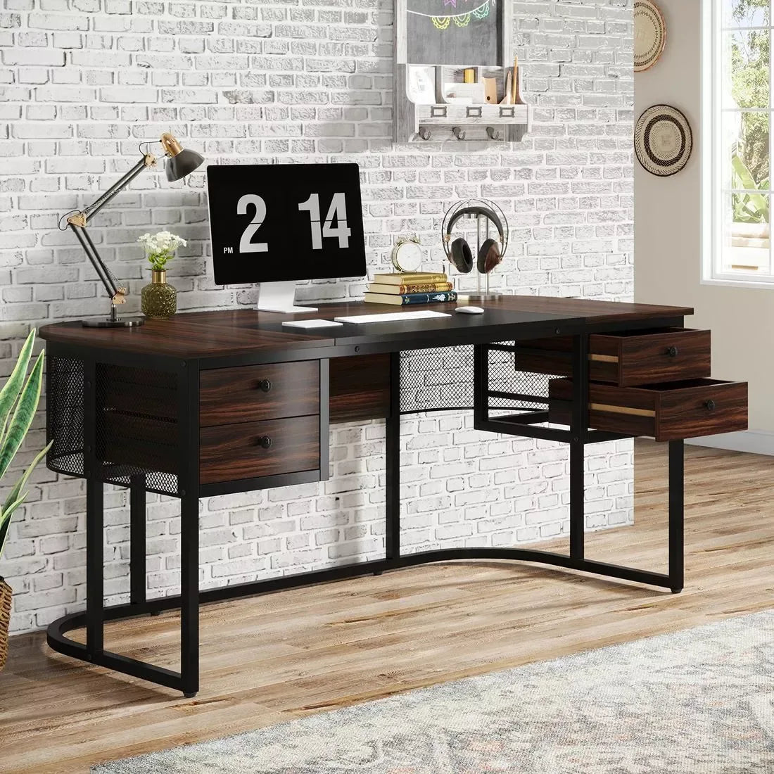Executive 63-Inch Desk with 4 Drawers - DSARD - DSARD