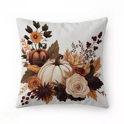 Autumn Pumpkin Throw Pillow Cover – Cozy Fall Home Décor Cushion Case
