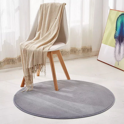 Soft Pink Round Carpet