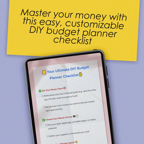 Your Ultimate DIY Budget Planner Checklist | Printable Budget Planning Guide | How to Make My Own Budget Planner | Instant Download