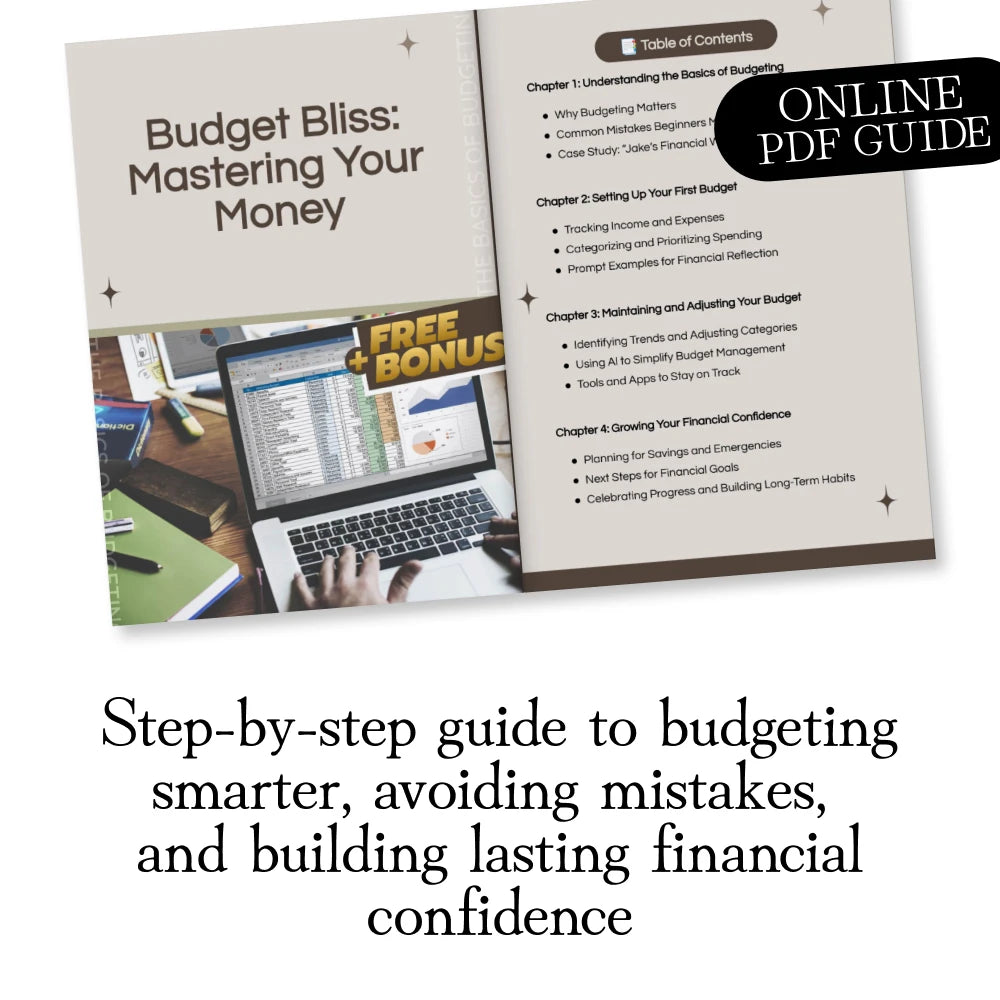 Budget Bliss: Mastering Your Money | Budgeting Basics for Beginners Digital Guide for Smart Money Management