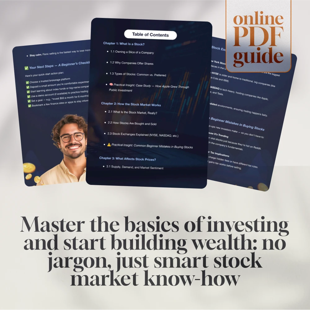 Stock Market Starter Pack: A Beginner’s Guide to Owning a Piece of the Pie | Digital Guide for Beginners | Learn How Stocks Work for Beginners