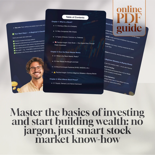 Stock Market Starter Pack: A Beginner’s Guide to Owning a Piece of the Pie | Digital Guide for Beginners | Learn How Stocks Work for Beginners